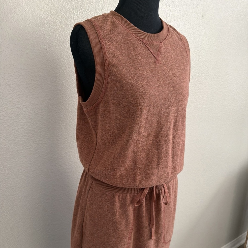 Prana Women's Small Cozy Up Beach Hopper Dress Pockets Stretch Hemp Cinched - Picture 3 of 8